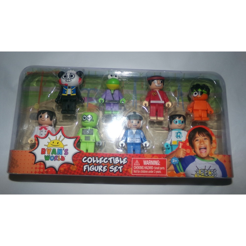 Ryans World Collectible Figure Set 8 Pieces Pirate Combo Panda Ninja Ryan Robot